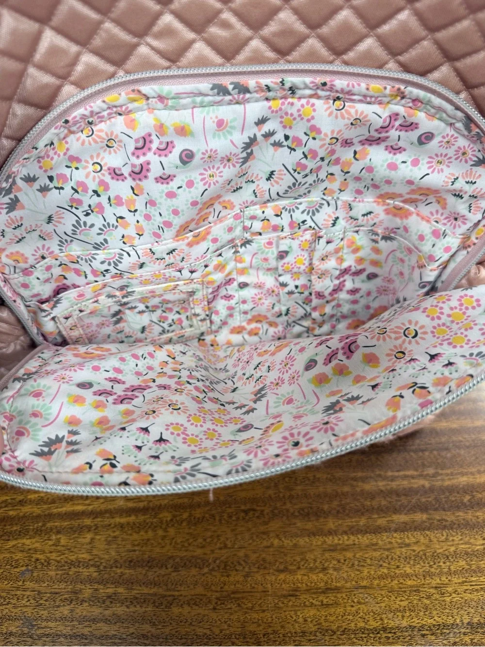 Vera Bradley Quilted Light Pink Backpack